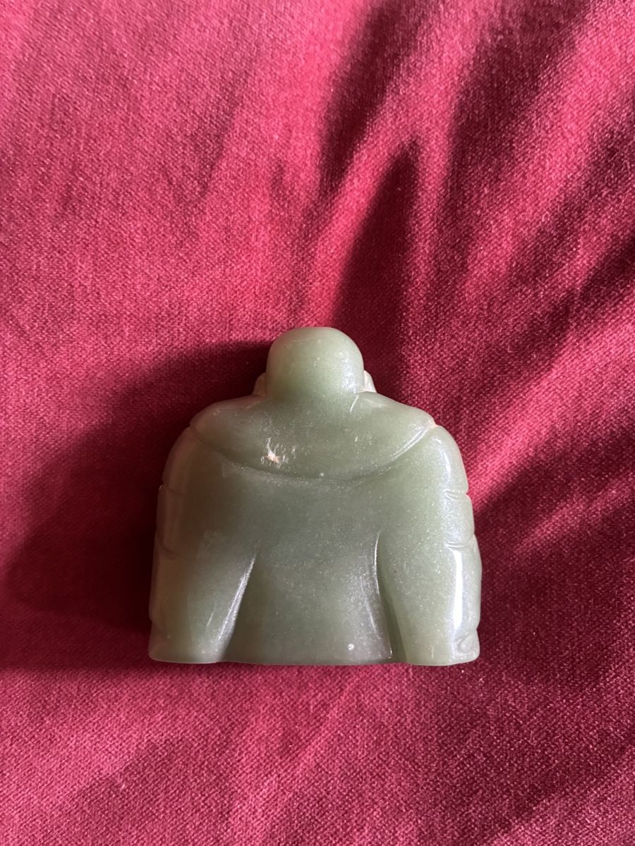 Statuette: Jade Buddha Figur, Glücksbringer 6,5 cm – Usato da Urnäsch venduto da schneewittli. 2