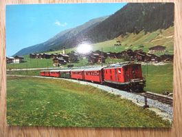 Furka-Oberalp-Bahn bei Gluringen 13.04.1976