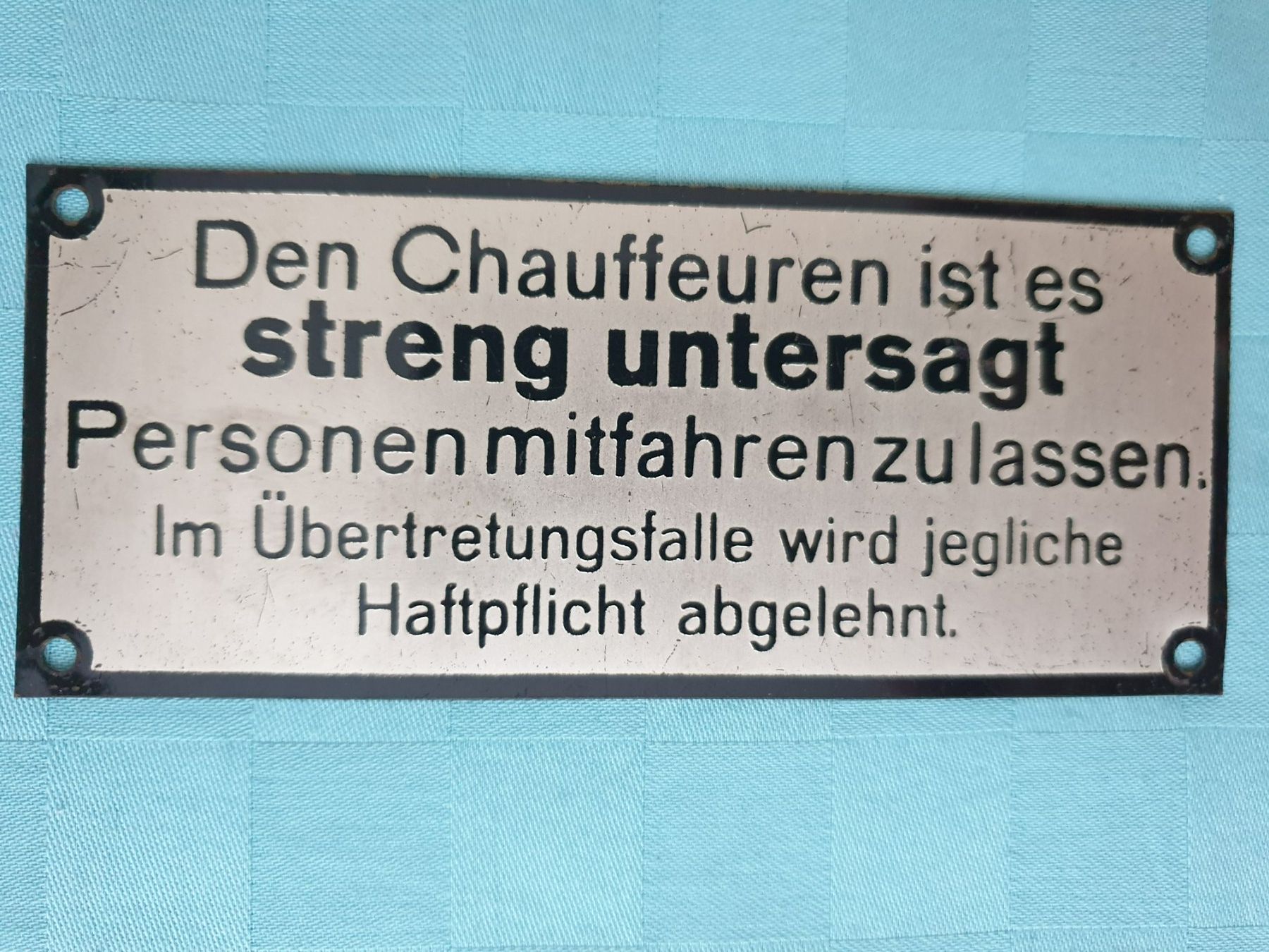 Insegne: Blech Schild – Usato da Mörschwil venduto da spirspi