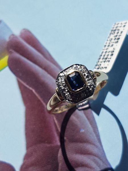 Bagues: Moderner 18 Kt. Goldring mit 6 Diamanten – Neuf (Voir description) à Unterägeri par Altgoldschmuck 5