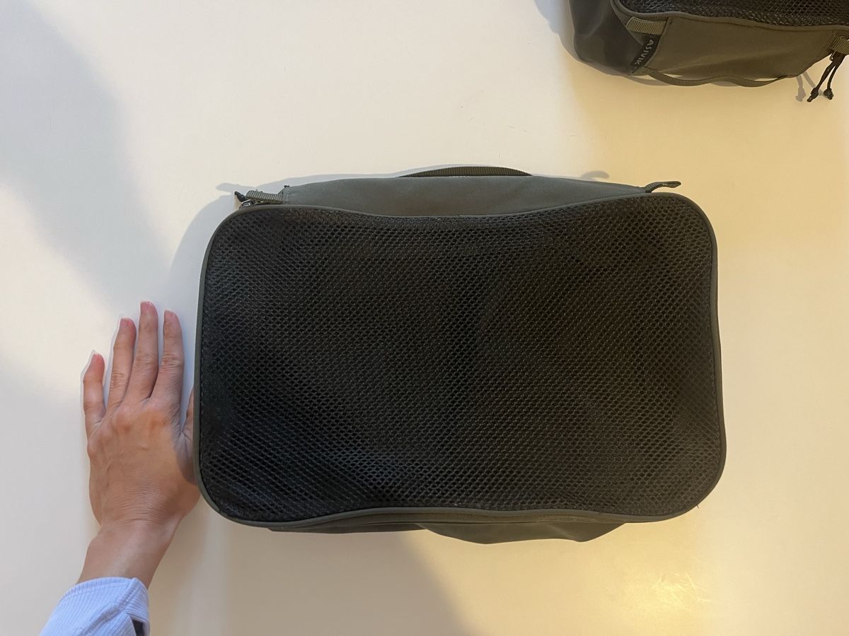 Borse: 2 Packing Cubes, Asivik, olivgrün – Usato da Zürich venduto da vintage_for_you 6