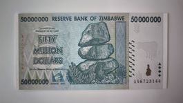 Banknote Simbabwe 50'000'000 Dollars 2008 UNZ