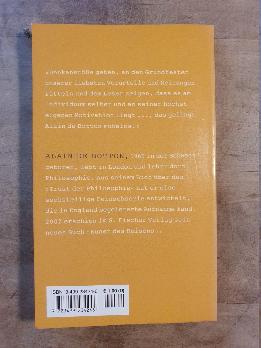 Libri: Trost bei Liebeskummer Alain de Botot – Usato da Zürich venduto da loosebone 1
