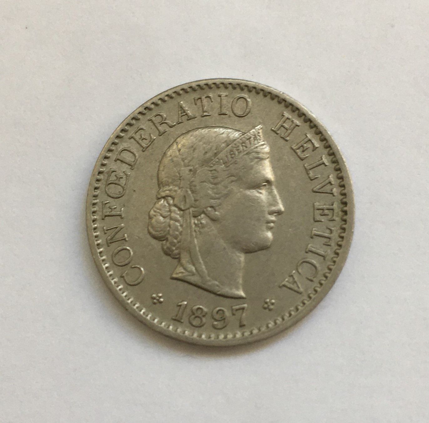Tutti le monete: 1897 5 Rappen vz – Usato da Kirchberg SG venduto da Zenhad69