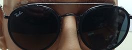Ray-Ban Sonnenbrille rund schwarz (em80)