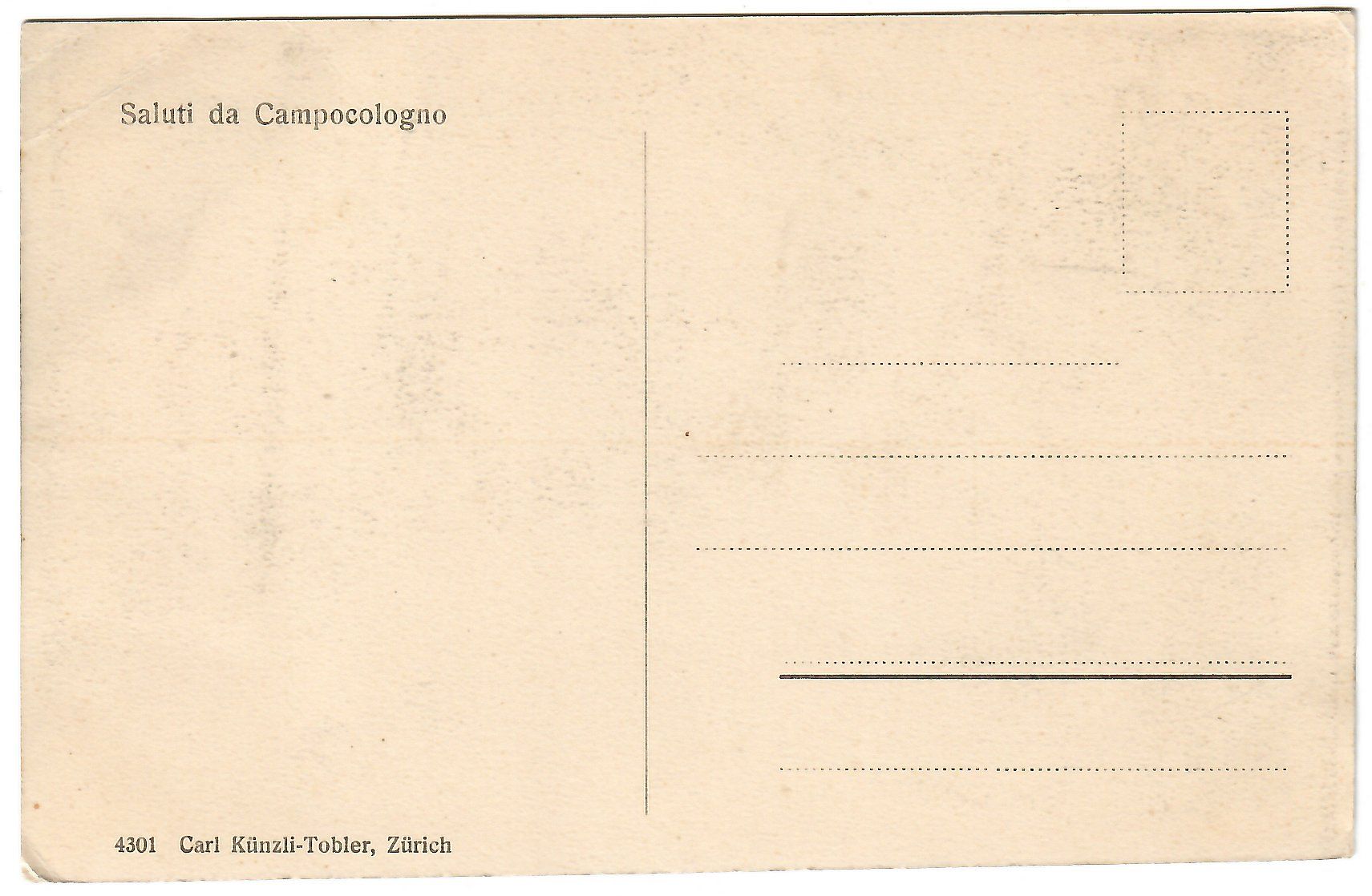 Cartoline postali: Ansichtskarte   Campocologno – Usato da Kerns venduto da etma3 1