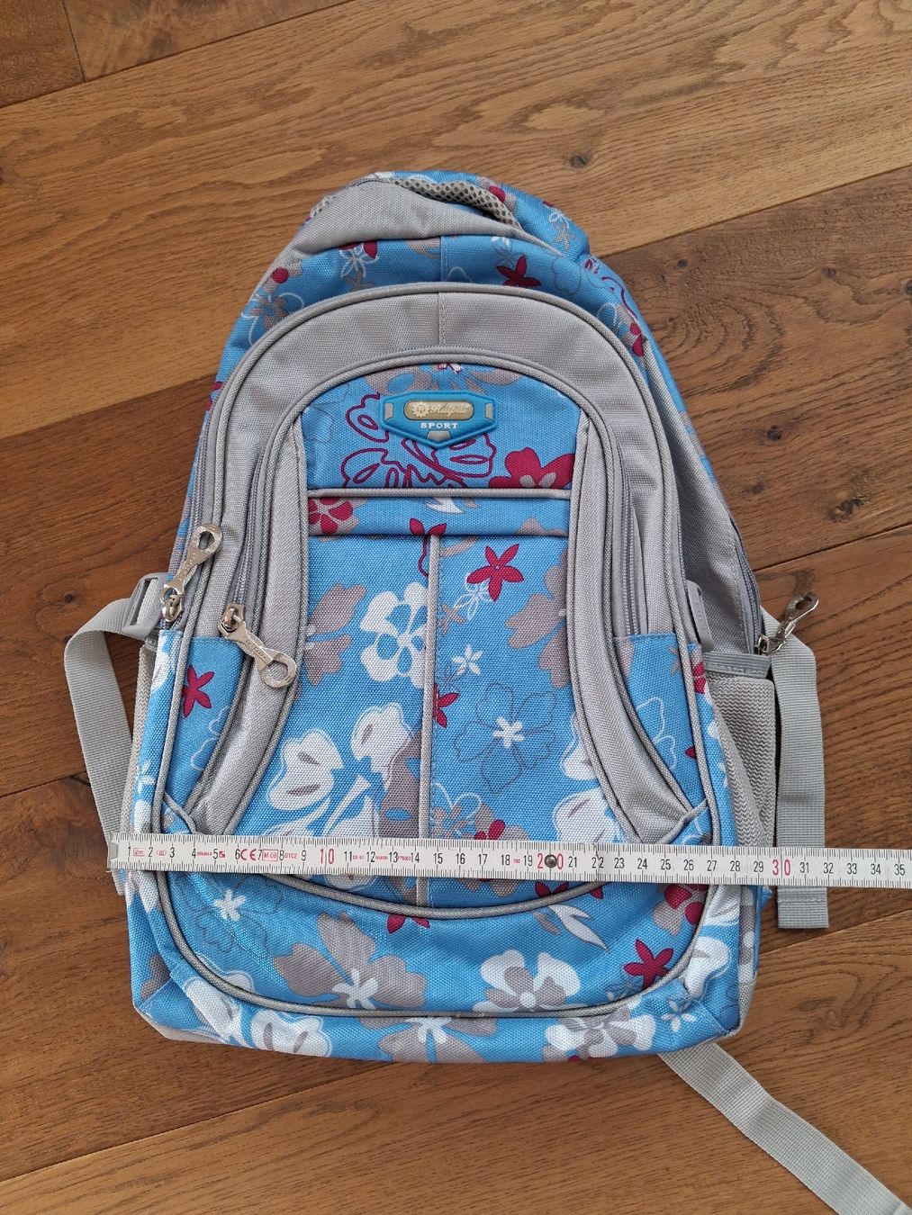 Borse & Zaini: Neuer Blauer Rucksack mit Blumenmuster – Nuovo (secondo la descrizione) da Roggliswil venduto da buechi82 4