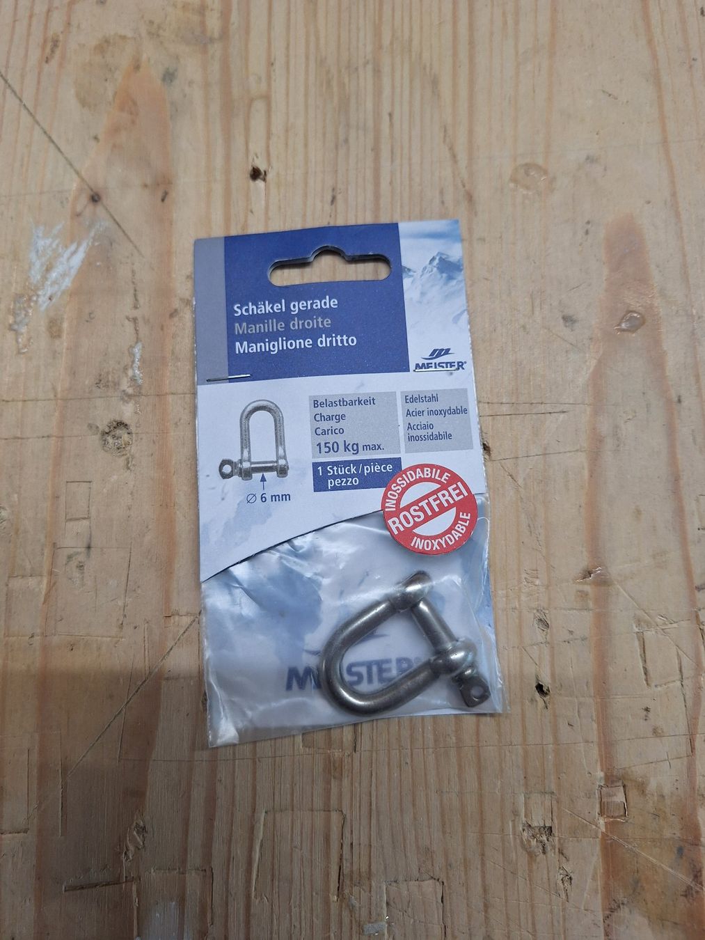 Matériel de grimpe: Schäkel gerade Edelstahl 3 Stk. 6 mm – Neuf avec emballage d'origine à Oey par Pk83 1