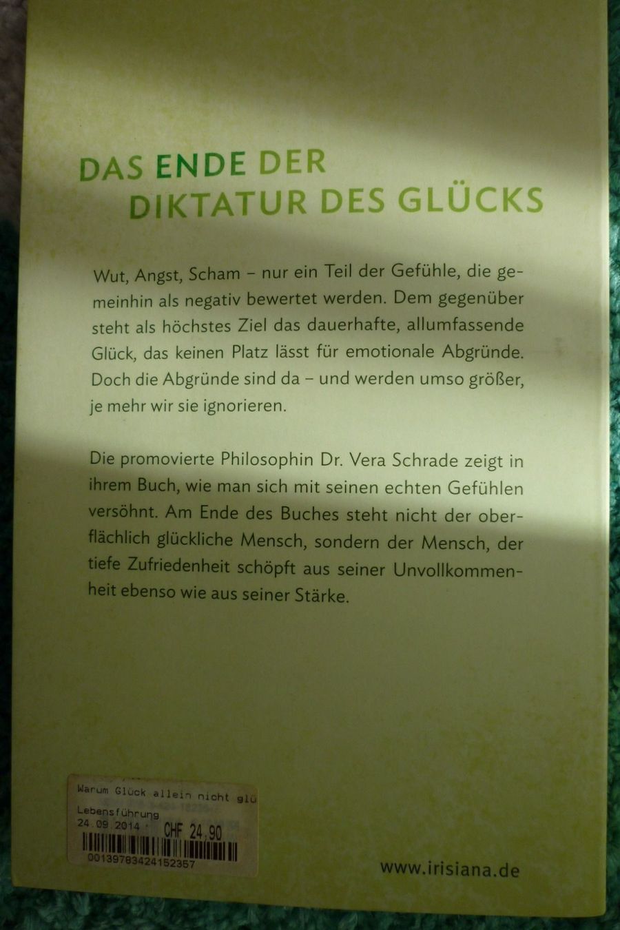 Libri: Dauerhaftes Glück erreichen, Dr.Schrade – Usato da Niedergösgen venduto da Happy-7 1