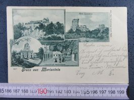 GRUSS AUS MARIASTEIN SO AK RUINE LANDSKRON WEINBERG 1901