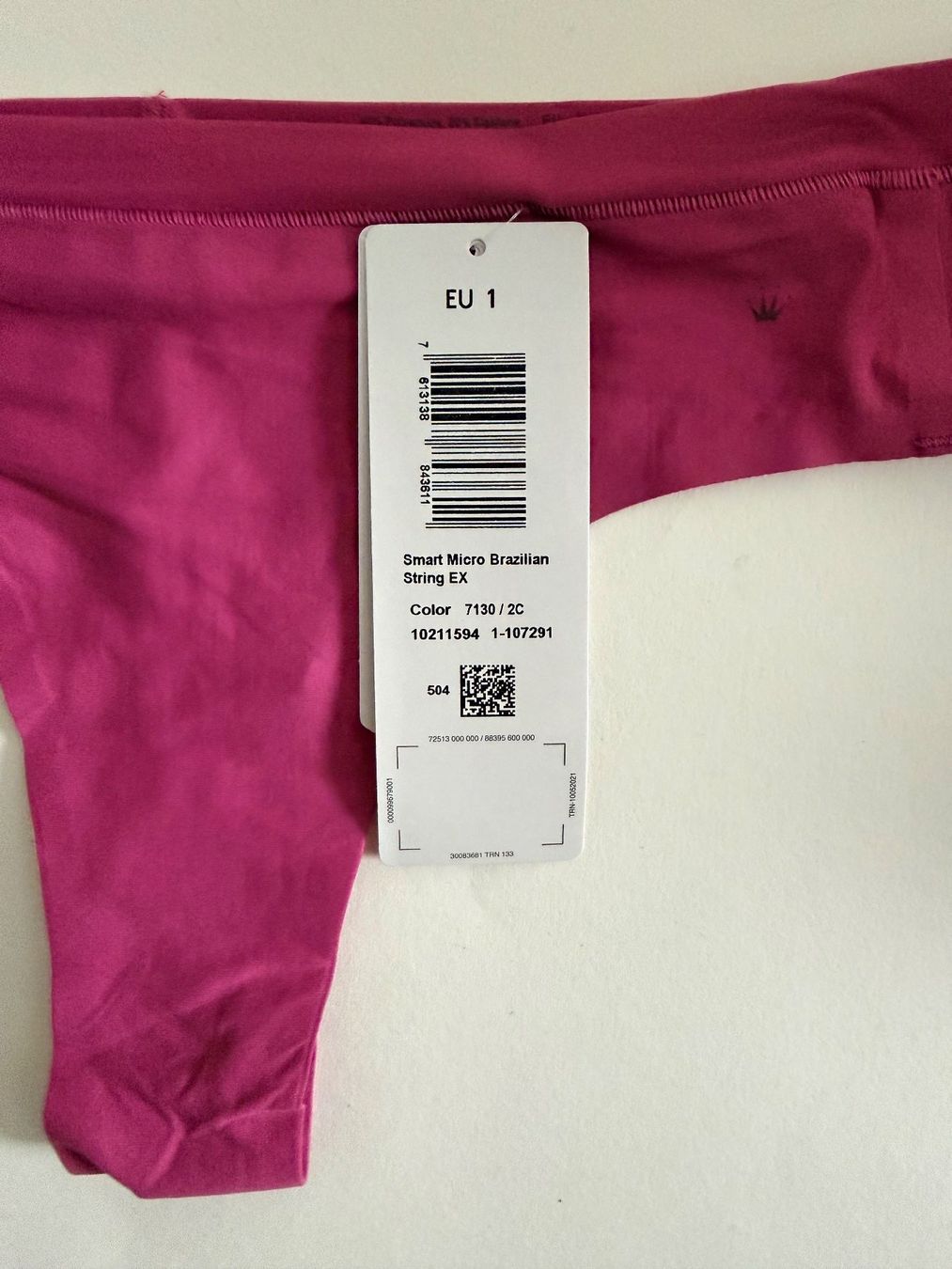 Triumph Altra biancheria intima: TRIUMPH, Brazilian String SMART MICRO, Grösse 1 (36-42),Rosa – Nuovo e nell'imballaggio originale da Rudolfstetten venduto da gst_g7xl 1