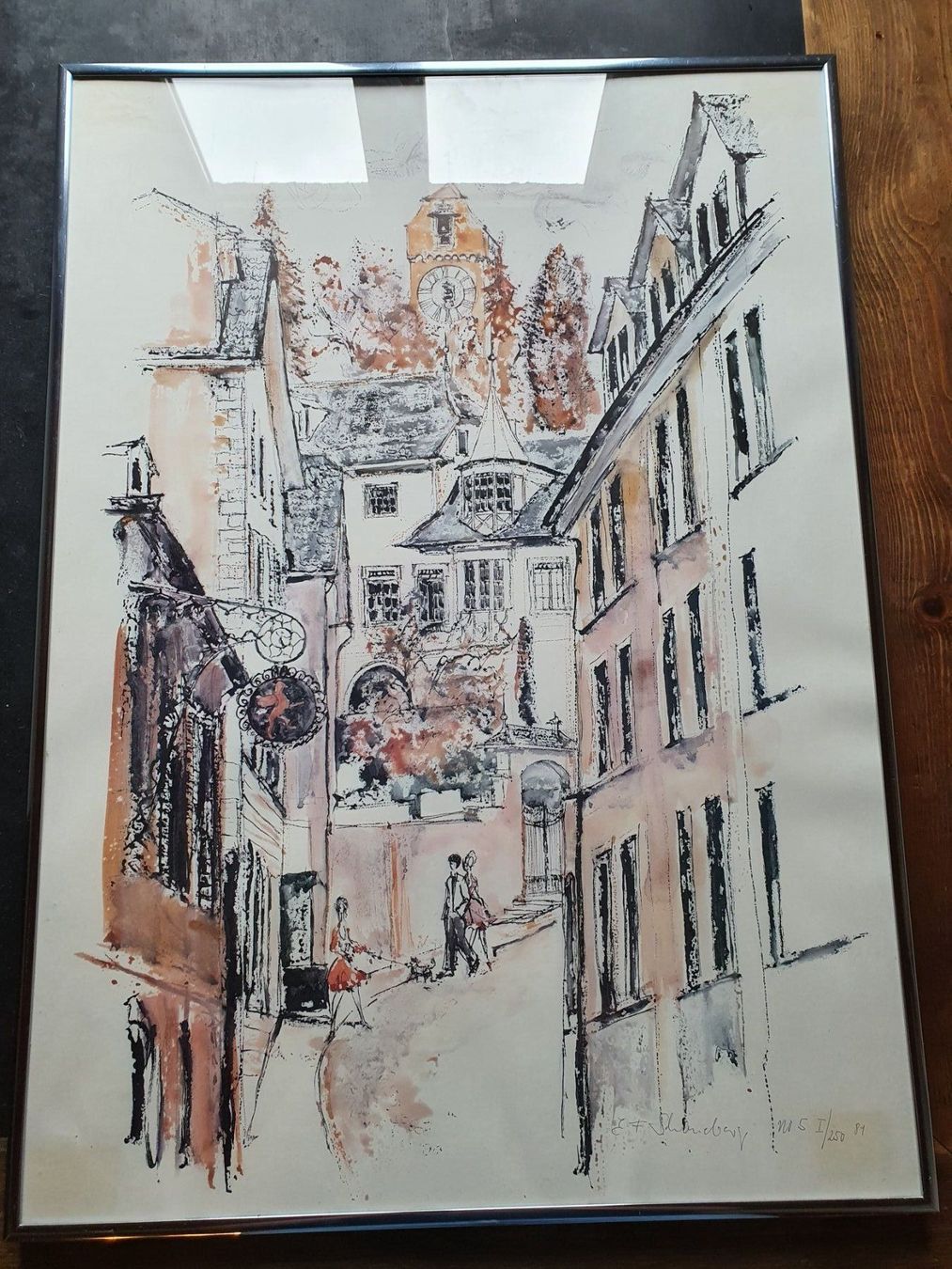 Grafica & Litografie: Litho Altstadt - signiert / nummeriert – Usato da Grandval venduto da ChezJerome