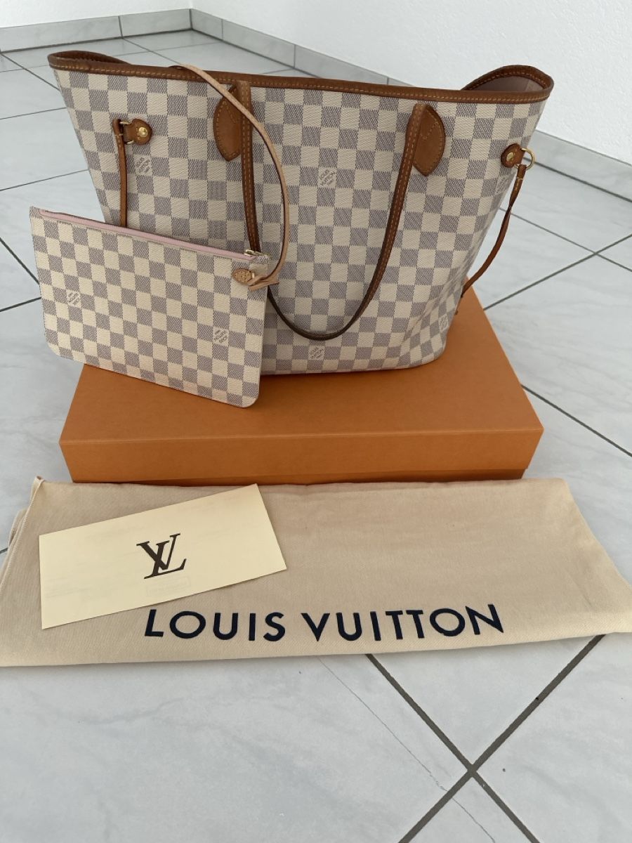 Louis Vuitton Borse da donna: Louis Vuitton Neverfull MM Damier Azur – Usato da Elsau venduto da Sherwood0