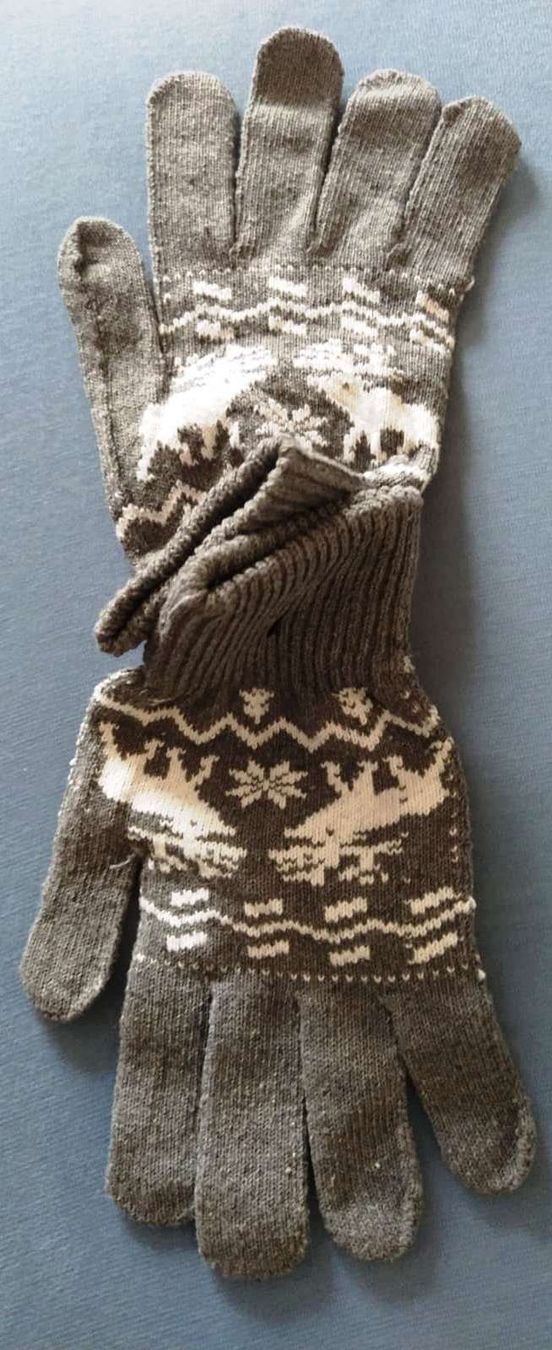 Guanti & manicotti: Winterhandschuhe mit Hirschmuster – Nuovo e nell'imballaggio originale da Zürich venduto da 1-2-3 4