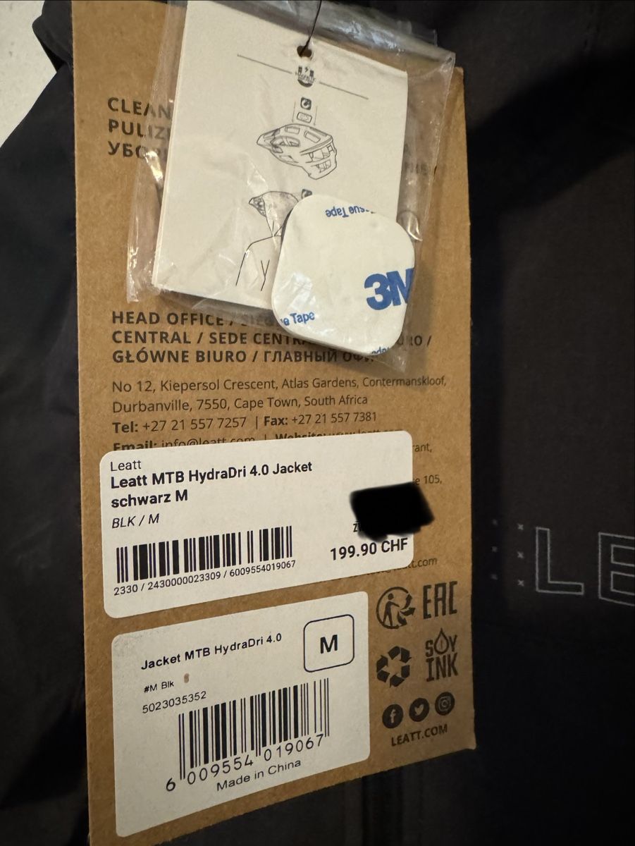 Leatt Giacche: Leatt MTB Hydradri Jacke Grösse M – Nuovo (secondo la descrizione) da Lostorf venduto da Drifter3 2