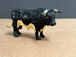 Schleich 13218 Rind Bulle Kuh Vieh Schwarzbunt Schwarz Muni