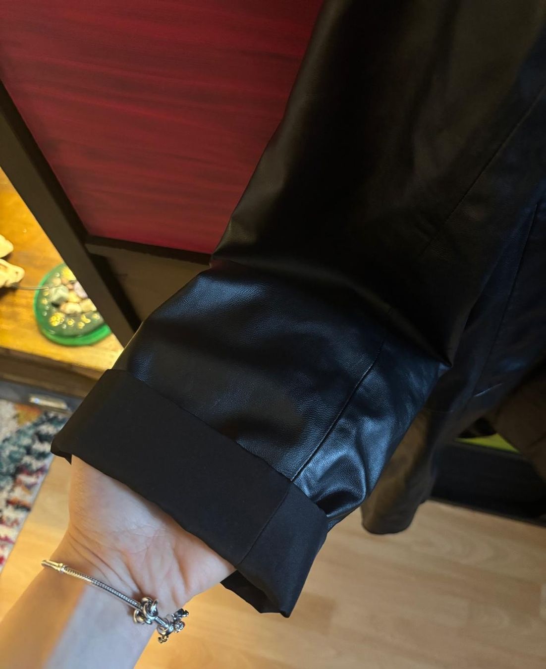 H&M Giacche: Schwarzer Blazer im Lederlook, H&M, Gr. S – Usato da Bülach venduto da reaos 3