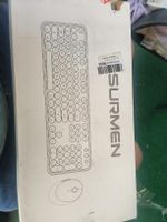 SURMEN Wireless Tastatur & Maus Set Retro Pink – Neu/Ovp