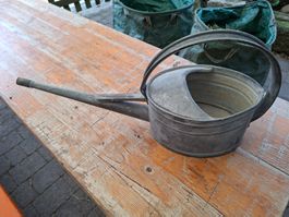 Alte, Vintage Giesskanne aus Zink, schöner Zustand