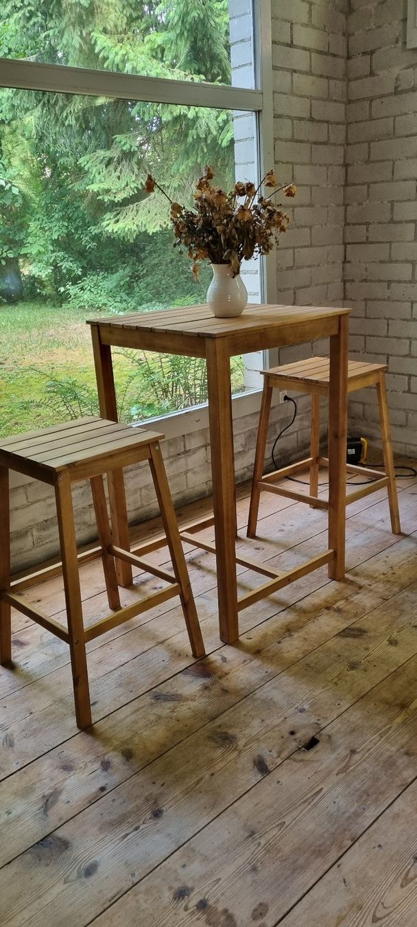Set di tavolo e panche: Holzgarnitur für Balkon oder Terrasse – Usato da Derendingen venduto da Rider3