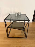 Beistelltisch Metall/Glas 45x45