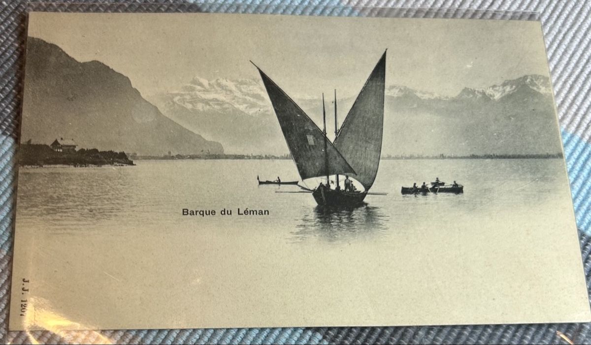 Cartoline postali: Carte postale : Barque du Léman vers 1907 – Nuovo (secondo la descrizione) da Petit-Lancy venduto da Pierre_le_voyageur