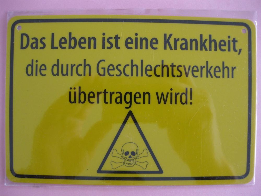 SprücheKarte Das Leben ist eine Krankheit, Kaufen auf Ricardo