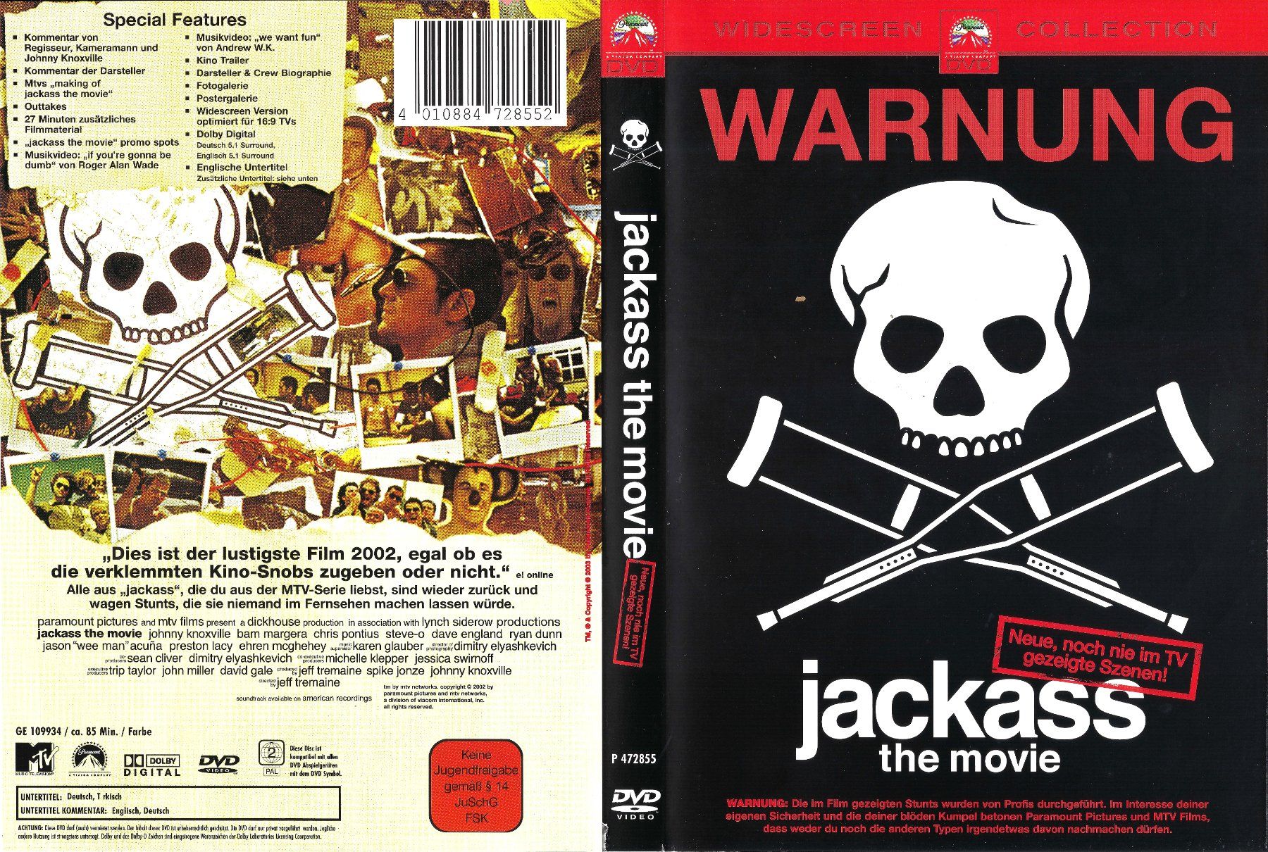 Tutti i DVDs: Jackass - The Movie – Usato da Zürich venduto da Cineasten