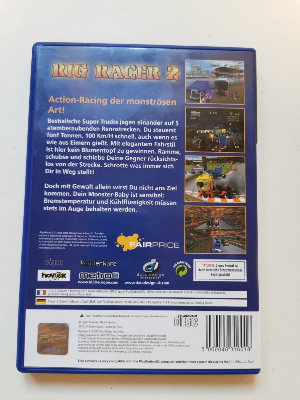 Sony Giochi: Ps 2 - Rig Racer 2 – Usato da Lenzburg venduto da eyworld 2