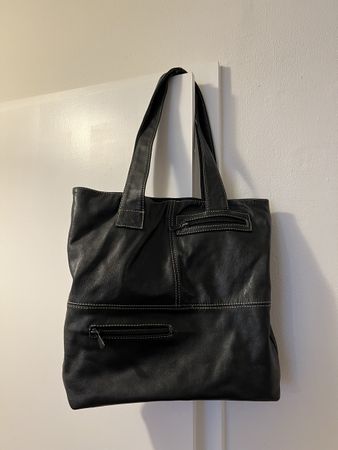 Schwarzi Cooli Ledertasche Totebag, gross und praktisch