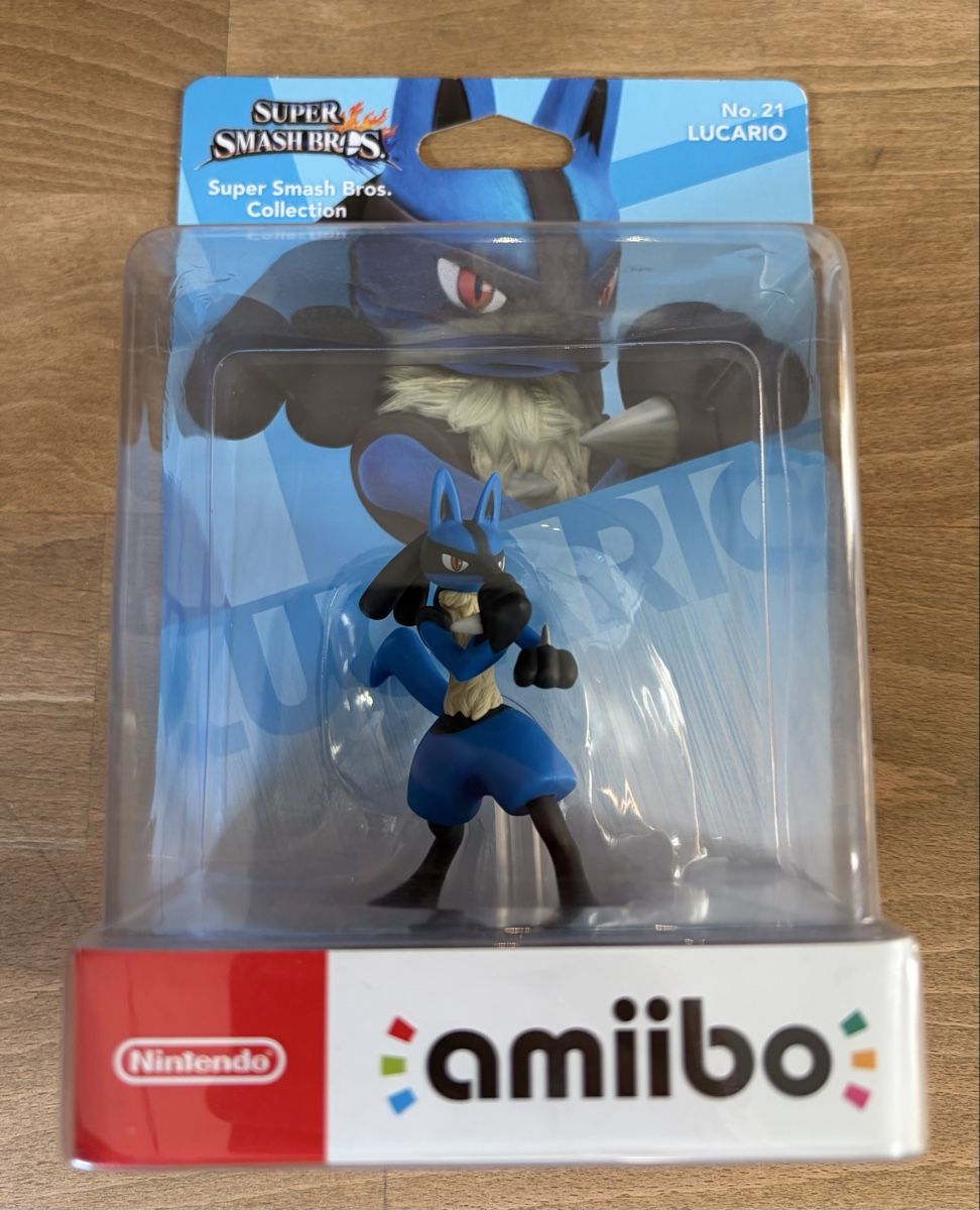 Nintendo Statuette: Nintendo Lucario Amiibo – Nuovo e nell'imballaggio originale da Winterthur venduto da Rhodijn