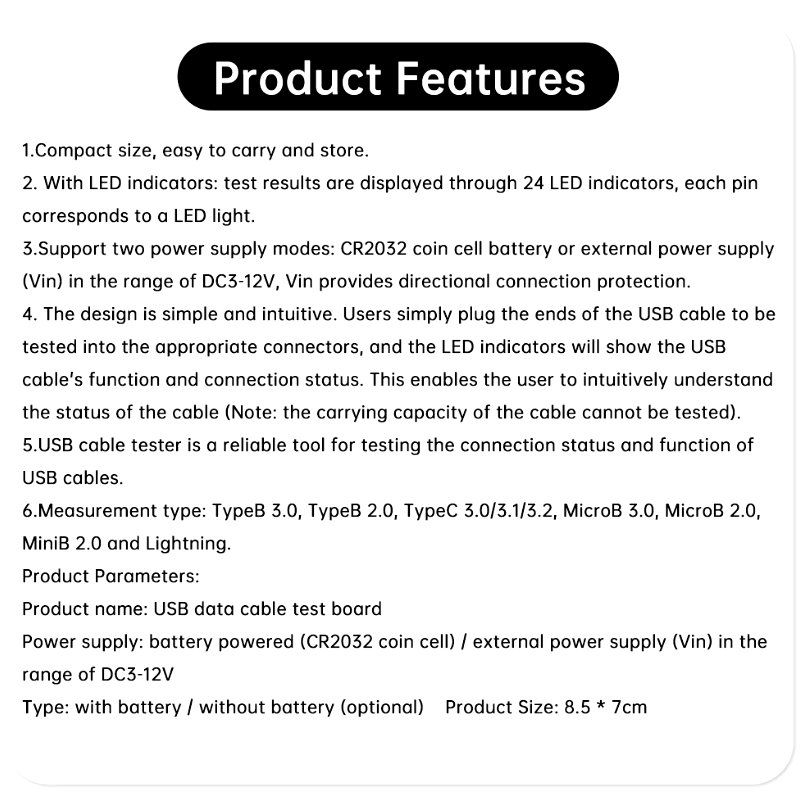 Misurare: USB Data Line Detection Board Quick Detection Data Line – Nuovo e nell'imballaggio originale da Romanshorn venduto da pfimex 9