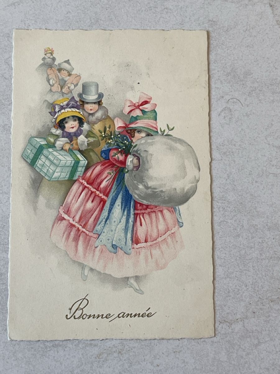 Cartoline postali: Alte Winter Postkarte, Grusskarte,  – Usato da Strengelbach venduto da Aschatan5