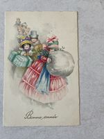 Alte Winter Postkarte, Grusskarte, 