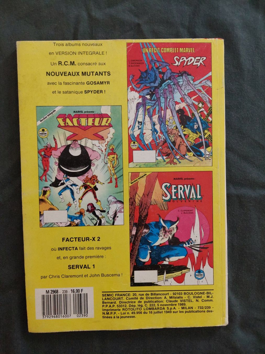 Comics: Strange No 239 Nov. 1989 BE+ – Gebraucht aus Genève von Blu_BD 1