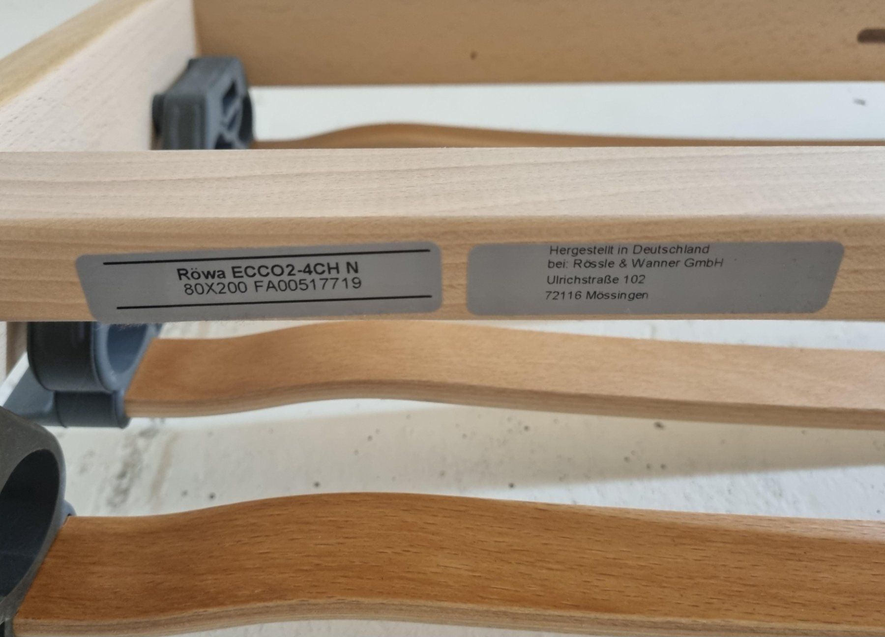 Lattenroste: 2x RÖWA ECCO 2 Einlegerahmen 80x200cm – Gebraucht aus Hunzenschwil von Ssigi83 2