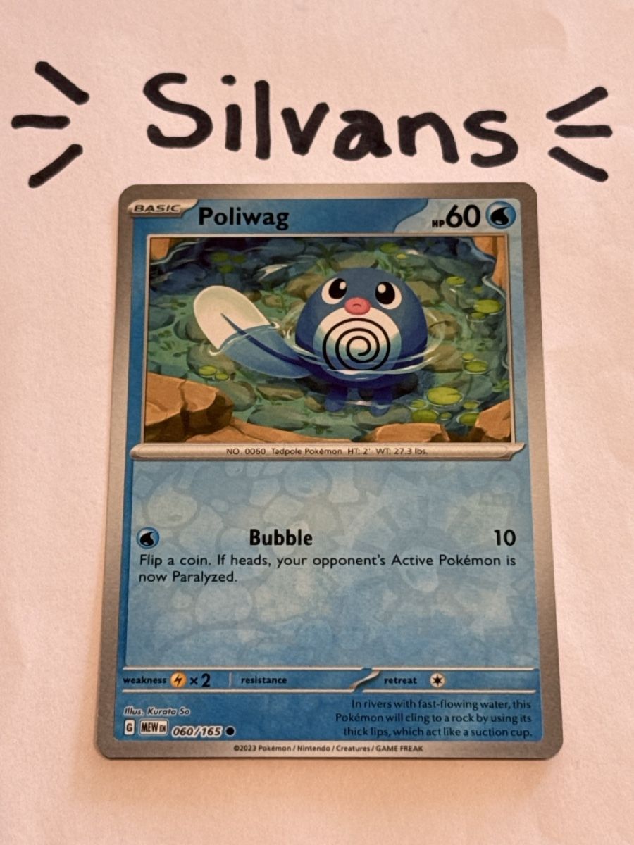 Pokémon Carte collezionabili: Poliwag Reverse Holo MEW 060 Englisch – Nuovo (secondo la descrizione) da Wil SG venduto da Silvans