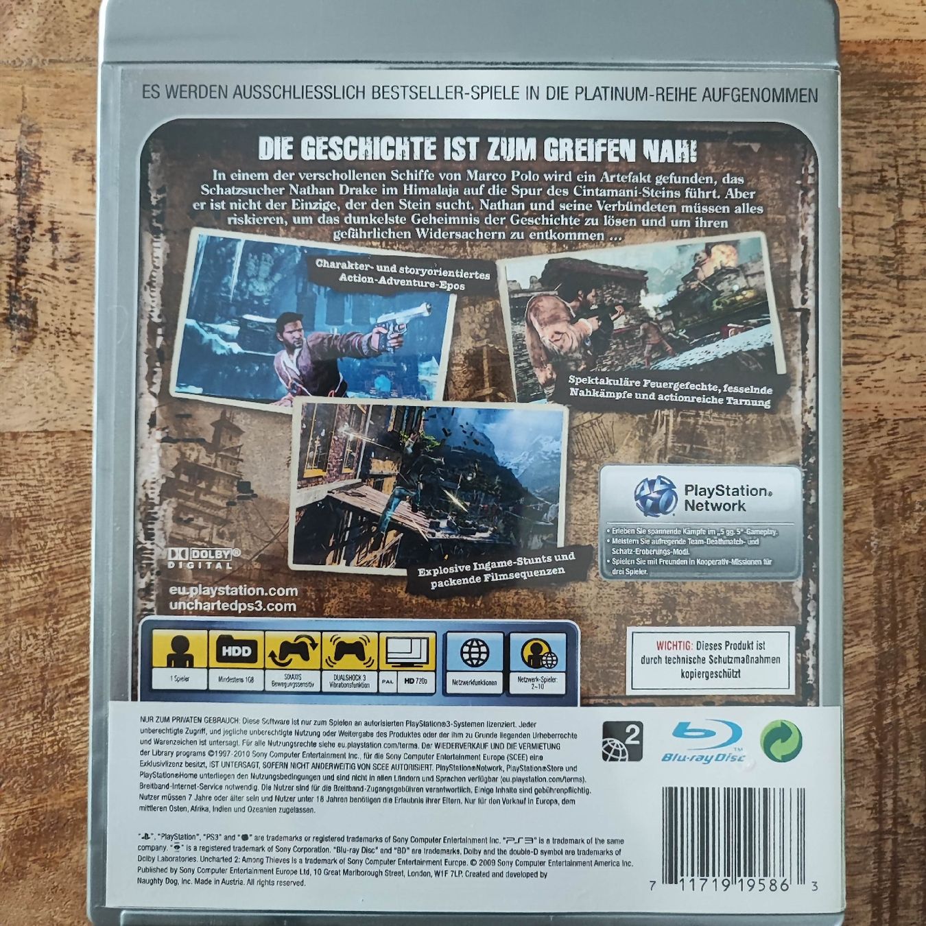 Sony Spiele: Uncharted 2: Among Thieves (PS3) Platinum – Gebraucht aus Dübendorf von kb86_MOVIE 1