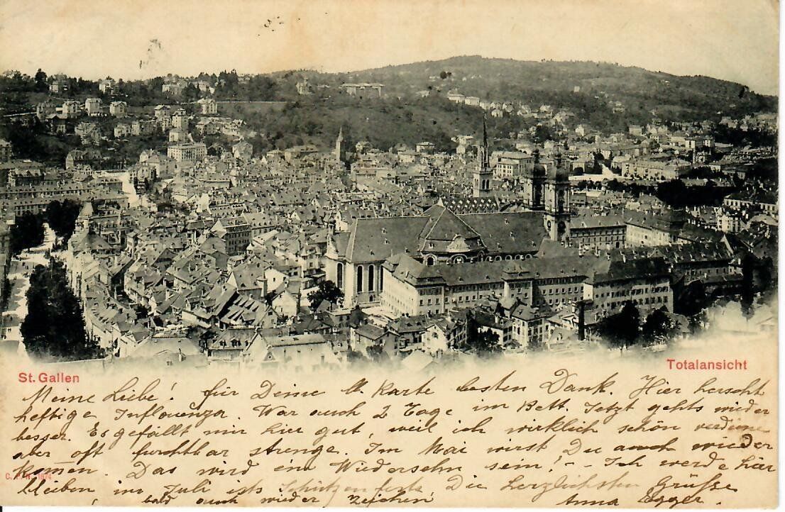 Ansichtskarten: St.Gallen 1904 – Gebraucht aus Hochdorf von Ziegel-16