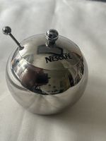 NESCAFÉ Zuckerdose Edelstahl mit Löffel - Zeitloses Design!