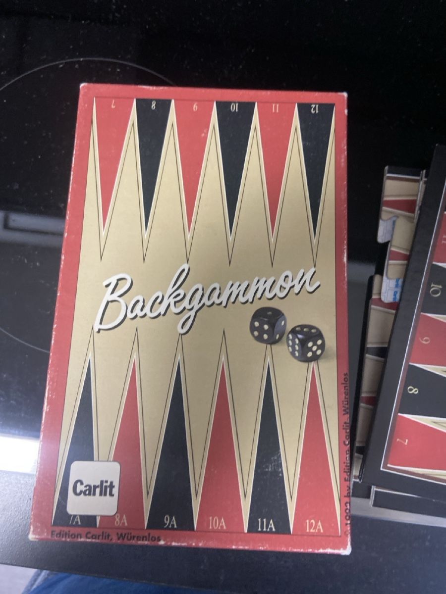Giochi: Backgammon Carlit Edition Würenlos - Jeu complet vintage! – Usato da Neuchâtel venduto da sta_9pcz