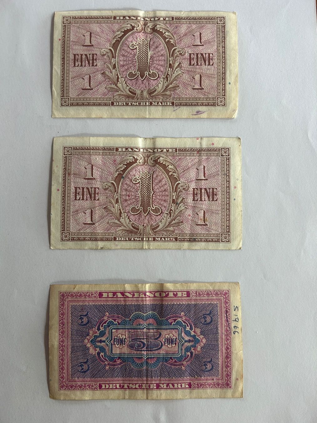 Banconote: Deutsche Mark Banknote Serie 1948 – Usato da ossingen venduto da zin_9rqj 1