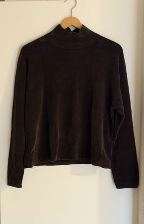 COS Pullover braun Stehkragen Grösse M Baumwollmischung