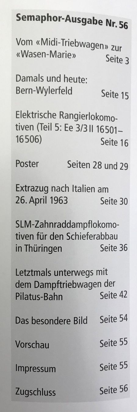 Riviste & Magazine: Semaphor Klassiker der Eisenbahn 56 Winter 2017 – Usato da Köniz venduto da vasco013 1