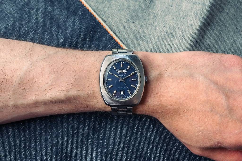 Orologi: Arola Day/Date cadran bleu – Usato da Genève venduto da jon_wy77 1