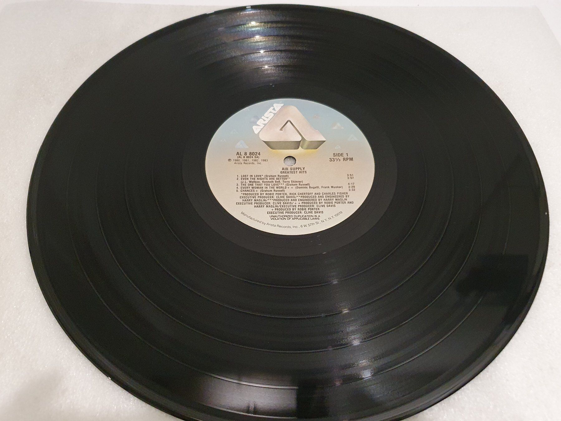 Dischi in vinile: Air Supply – Greatest Hits – Usato da Uster venduto da Vinyl-Leidenschaft 4