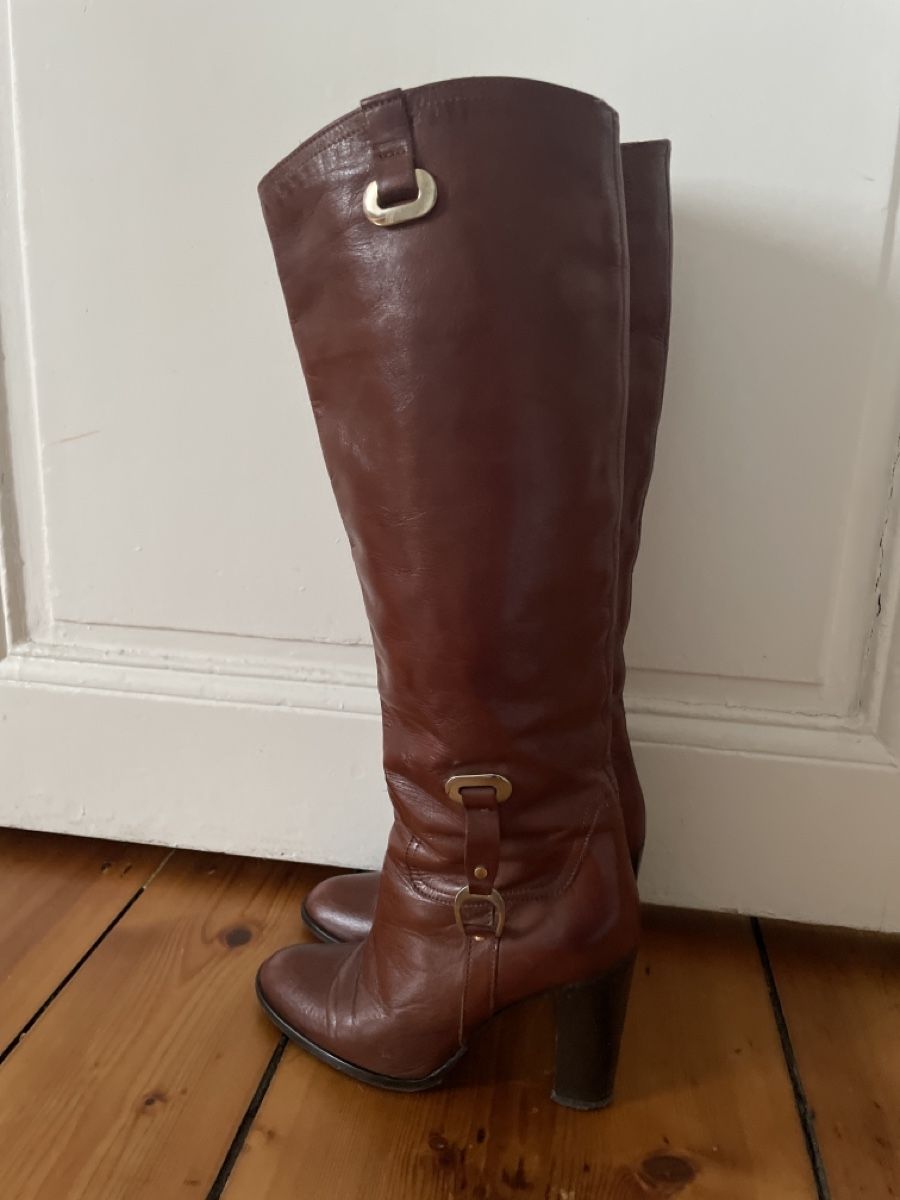 Scarpe da donna: Italian leather boots/size 38/10cm heels – Usato da Genève venduto da iimon3 2