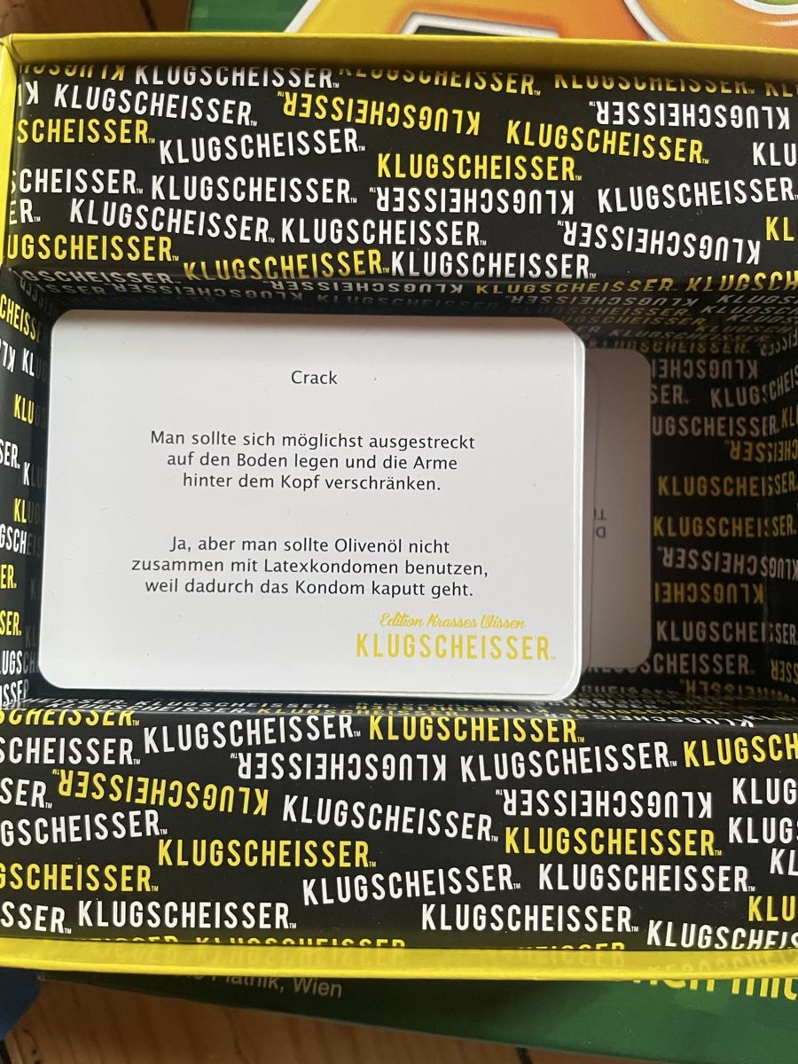 Spiele: Klugscheisser – Gebraucht aus Zürich von Luana_soph 1