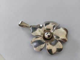 Blumenanhänger aus Silber 925 , Vintage Schmuckstück, 