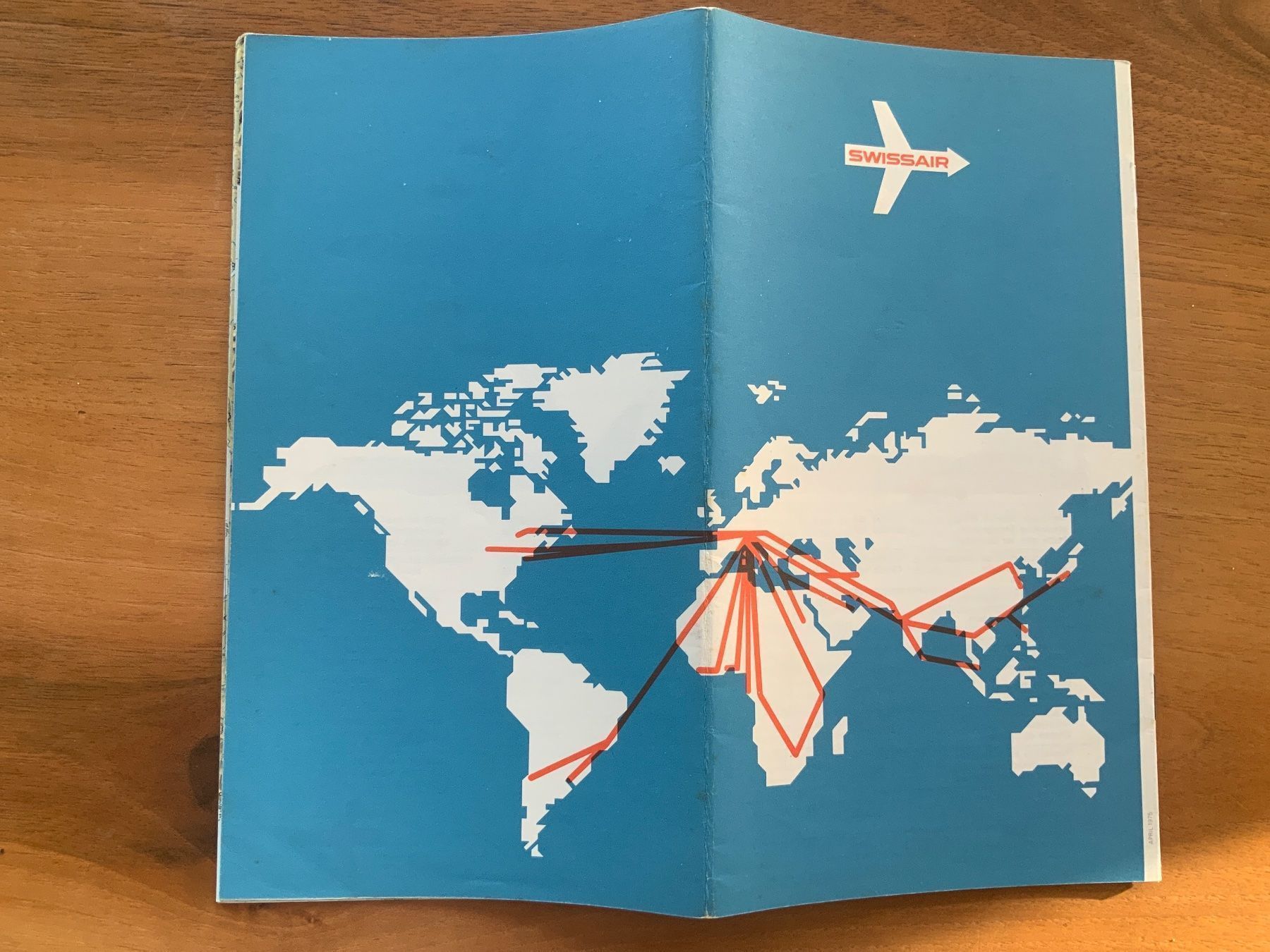 Cartine & Atlanti: Swissair Routenplan 1970s – Usato da Maur venduto da 20hcodracir11 1